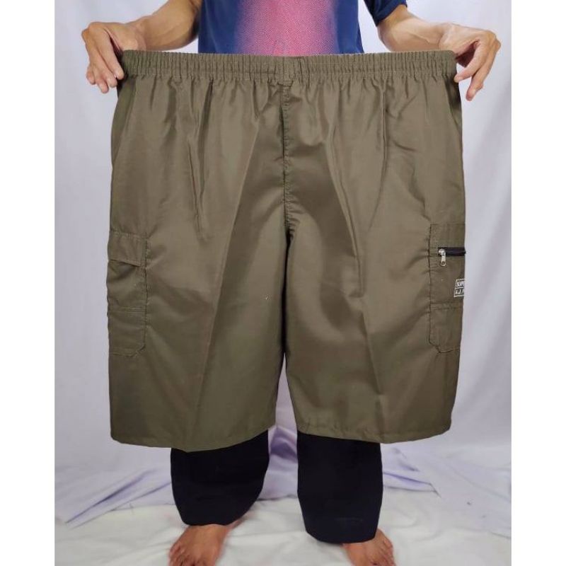 Celana Pendek Kolor Pria Jumbo Cargo Big size 6L-8L-10L Polos Celana Santai Harian