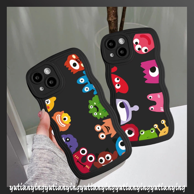 Soft Case Desain Kartun Monster Untuk Vivo Y35 Y16 Y20 Y02s Y11 Y21 Y15s Y33s Y15 Y22 Y21s Y12 Y25 Y12i V25E Y22s Y17 Y93 Y15s Y21s Y20 Y21s Y30 Y21s Y50 Y21s