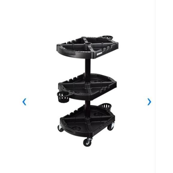 Krisbow Rak Susun 3 Tingkat Dengan Roda/Rak Troli/Rak Bengkel/Salon