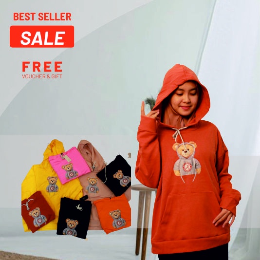 Hoodie ALABAMA Fleece Premium Hoodie Halus BF305