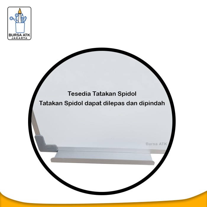 

Papan Tulis Magnetic Whiteboard Gantung 90X120 Spidol H,M,B Mgt, Hpsn [Populer]