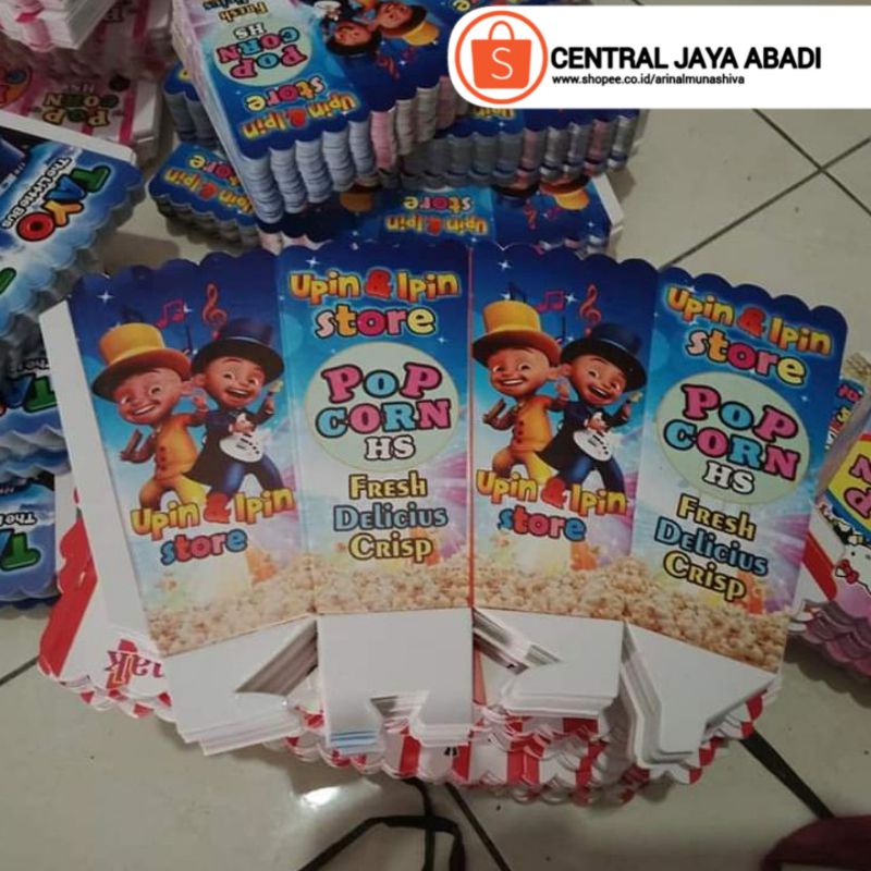 

300 LEMBAR KERTAS POPCORN 12 × 6 BAHAN IVORY PUTIH HIGH QUALITY DUS POP CORN BOX POPCORN KOTAK POPCORN KEMASAN POP CORN PRODUK TERBARU KUALITAS TERBAIK | CENTRAL JAYA ABADI 5731