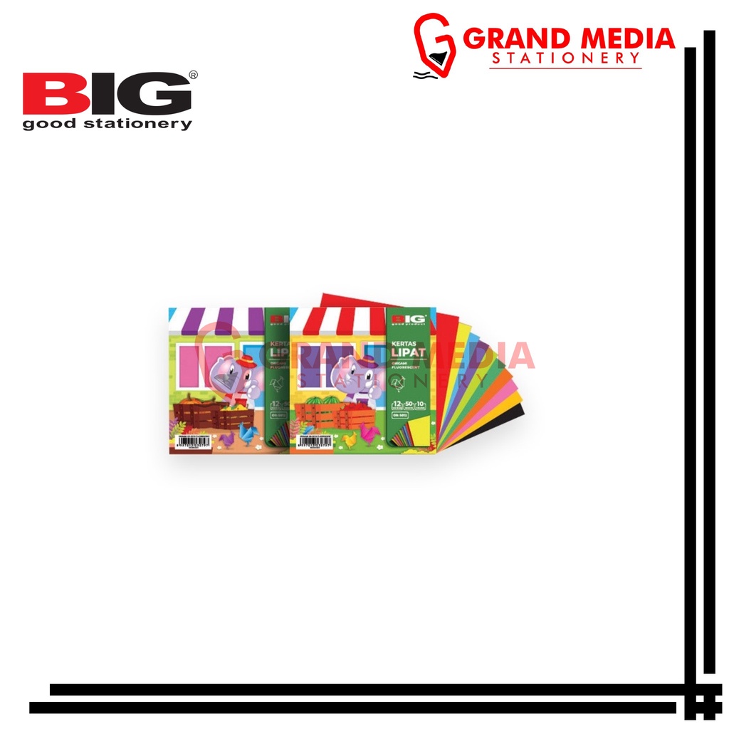 

[GRAND MEDIA] KERTAS LIPAT / ORIGAMI BIG 2 SISI 12x12 50 LEMBAR