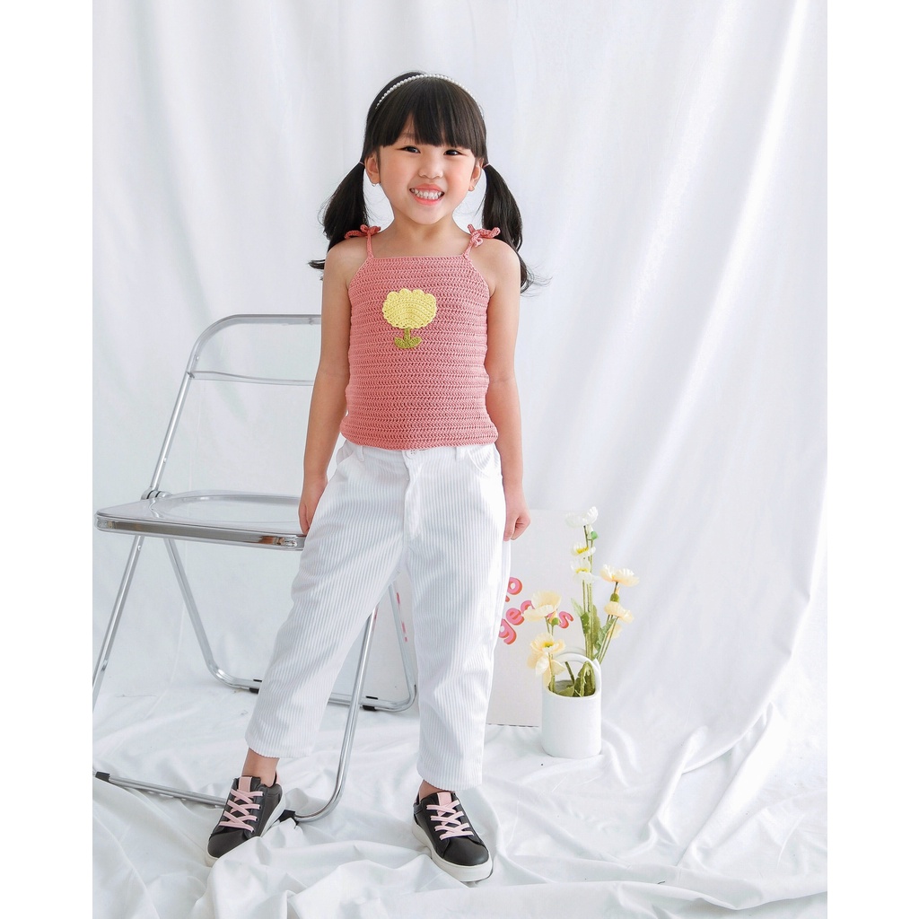 CORDELIA CROCHET TOP | Atasan Anak | Tanktop Anak Perempuan | Tanktop Knit | Tanktop Tajut Handmade