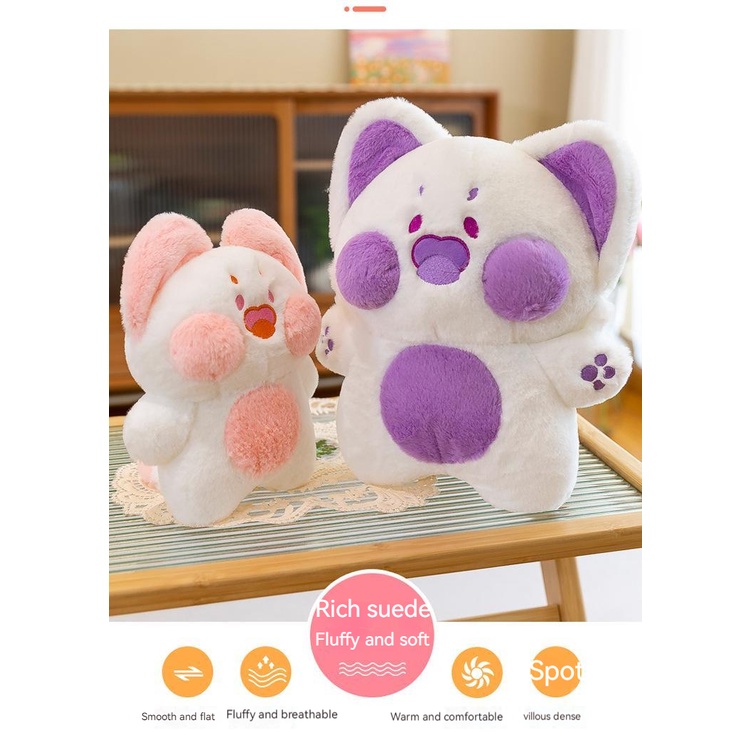 Mainan Boneka Stuffed Plush Kucing Kartun Anime Kawaii 35cm / 65cm Untuk Hadiah Natal / Ulang Tahun Anak Perempuan