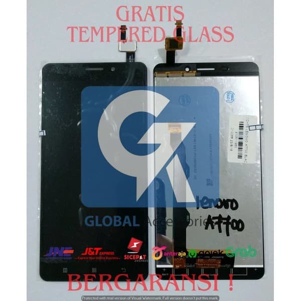 Lcd + Touchscreen Lenovo A7700 + Ts Black / White Ori Oem