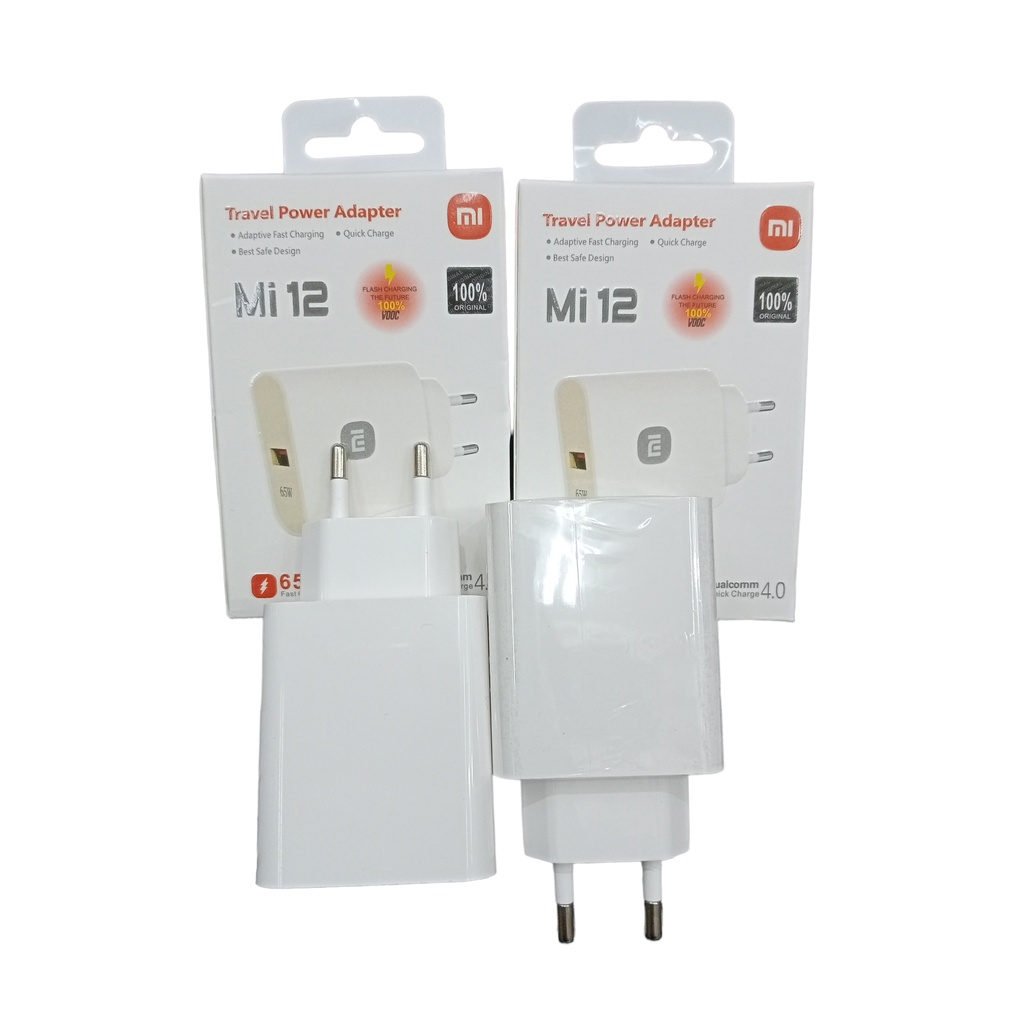 Adaptor Xiaomi Redmi 65W Flash Charging Mi 12 / Batok Ori Redmi Xiomi 65Watt