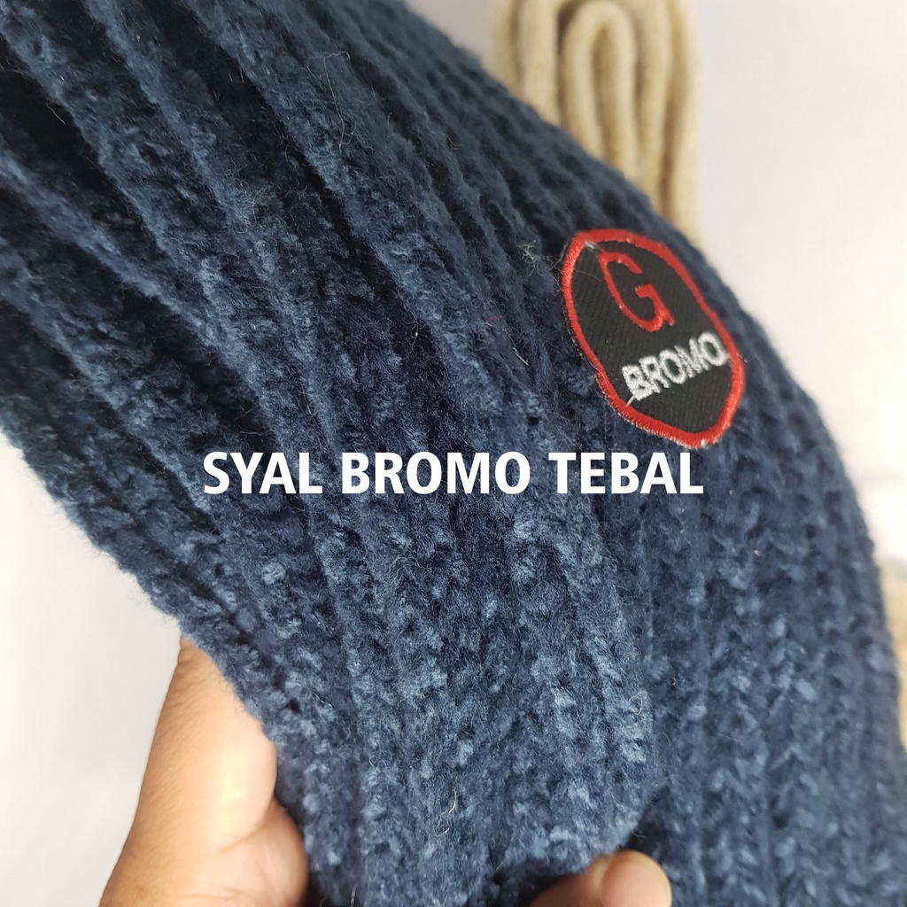 Syal Bromo TEBAL| Syal Hangat | Syal Wol | Syal Rajut