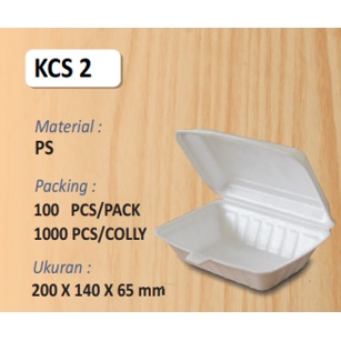 KCS 2 POLOS KOTAK MAKAN STYROFOAM GABUS HEMAT MURAH MINIMAL PEMBELIAN 50 AGAR TIDAK RUSAK DIJALAN