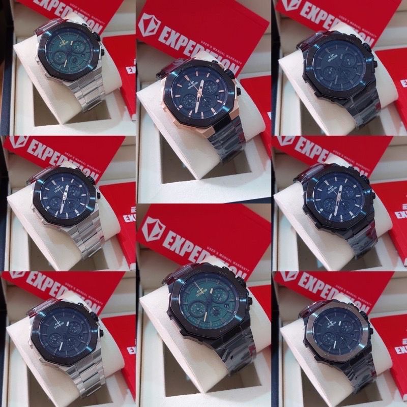JAM TANGAN PRIA EXPEDITION E 6816 E6816 STAINLESS GARANSI RESMI ORIGINAL