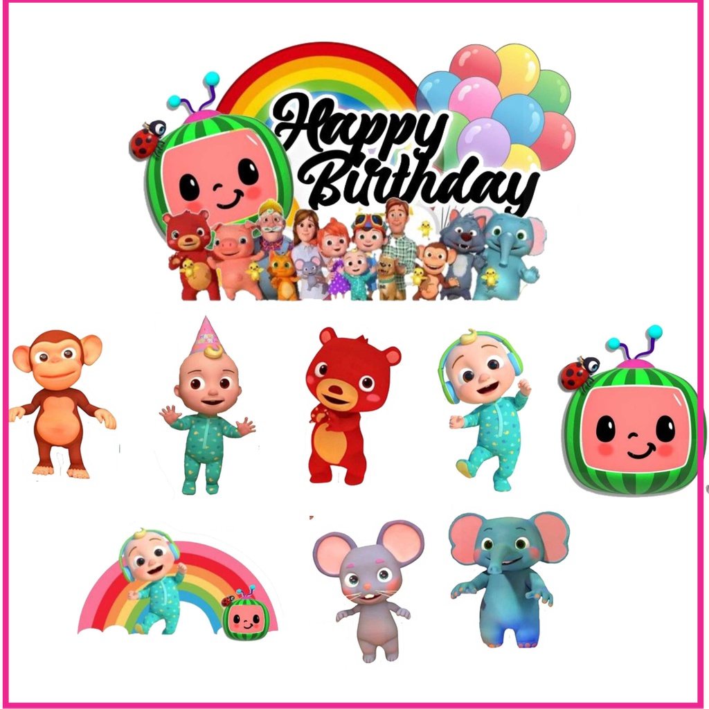 

BIGBAG TOPPER CAKE ULTAH ULANG TAHUN / HIASAN KUE COCOMELON