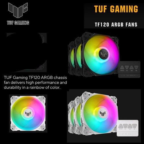 ASUS TUF GAMING TF120 ARGB Triple Pack 3IN1 With Controller