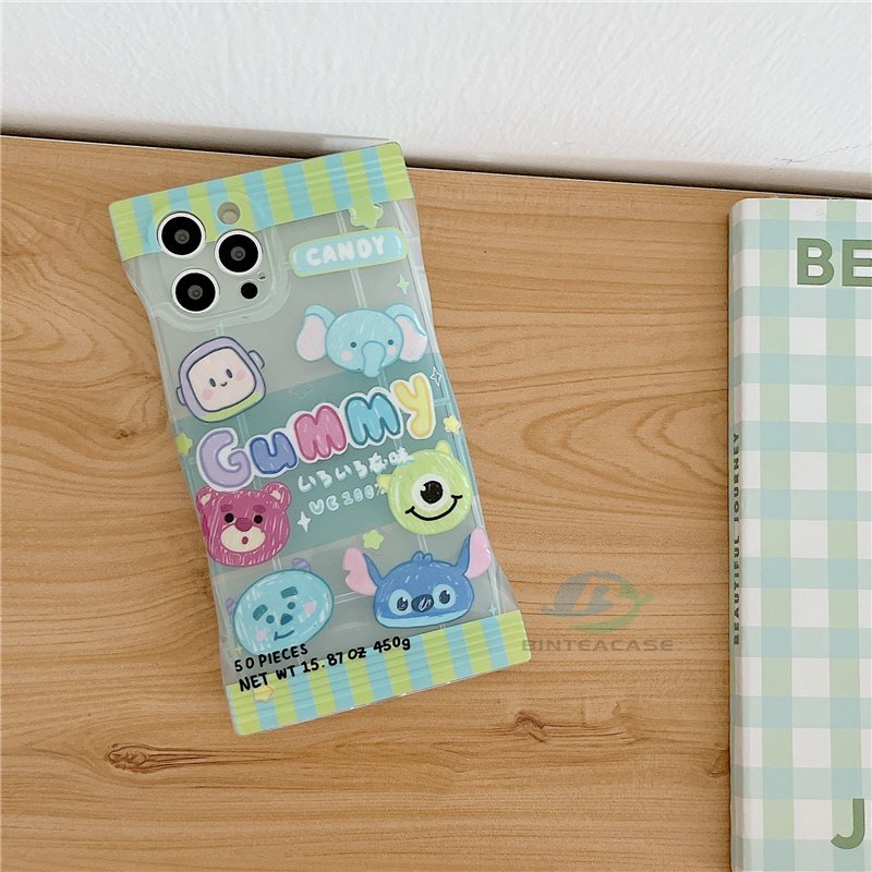 Realme 10 C35 C33 C31 C30 Realme 9i 6i 5s 5i 7i C15 C12 C25 RealmeC21Y C25Y C11 2021 C20 C3 C1 Kuromi Monster Kecil Gummy Kemasan Tas Soft TPU Phone Case Binteacase