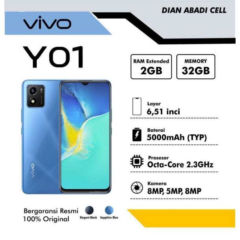 vivo y01 ram 2/32