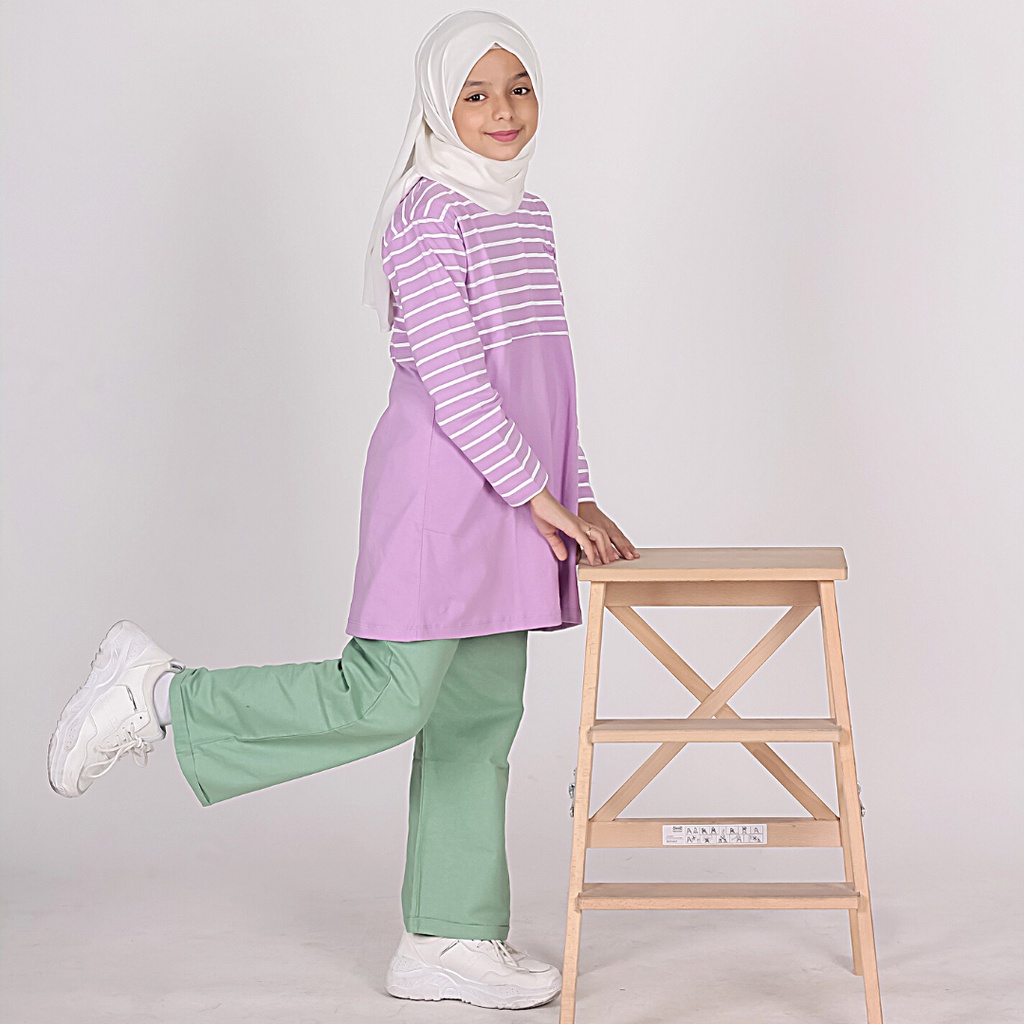 Celana Panjang Kulot Anak Perempuan Ammar Kids Bahan Linen Hello Chic Culotte