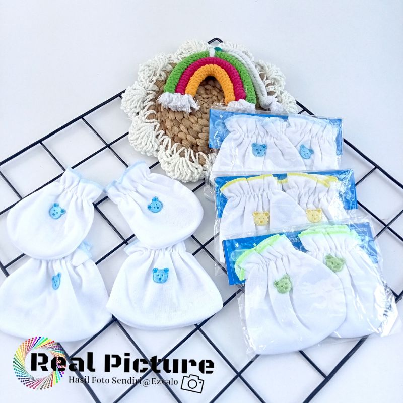 3 set sarung tangan dan sarung kaki bayi murah