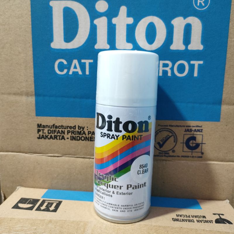 Pilok Cat Diton Black Doff 884 Primer Grey Epoxy 8020 Clear 8540 Paketan Hitam Doff 3 pcs 150cc Pilox Cat Semprot Diton Spray Paint