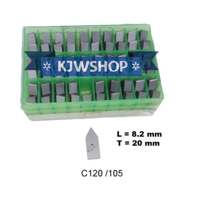 Betel Widia YG6 C 105 Betel Widia C 120 Betel Bubut YG 6 C105 C 120  Mata Betel Potong YG6 C105 Bete