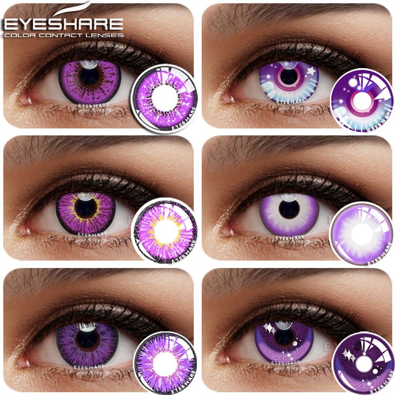 SOFTLENS COSPLAY HALLOWEEN ANIME IMPORT SERIES PURPLE VIOLET KLIK VARIASI