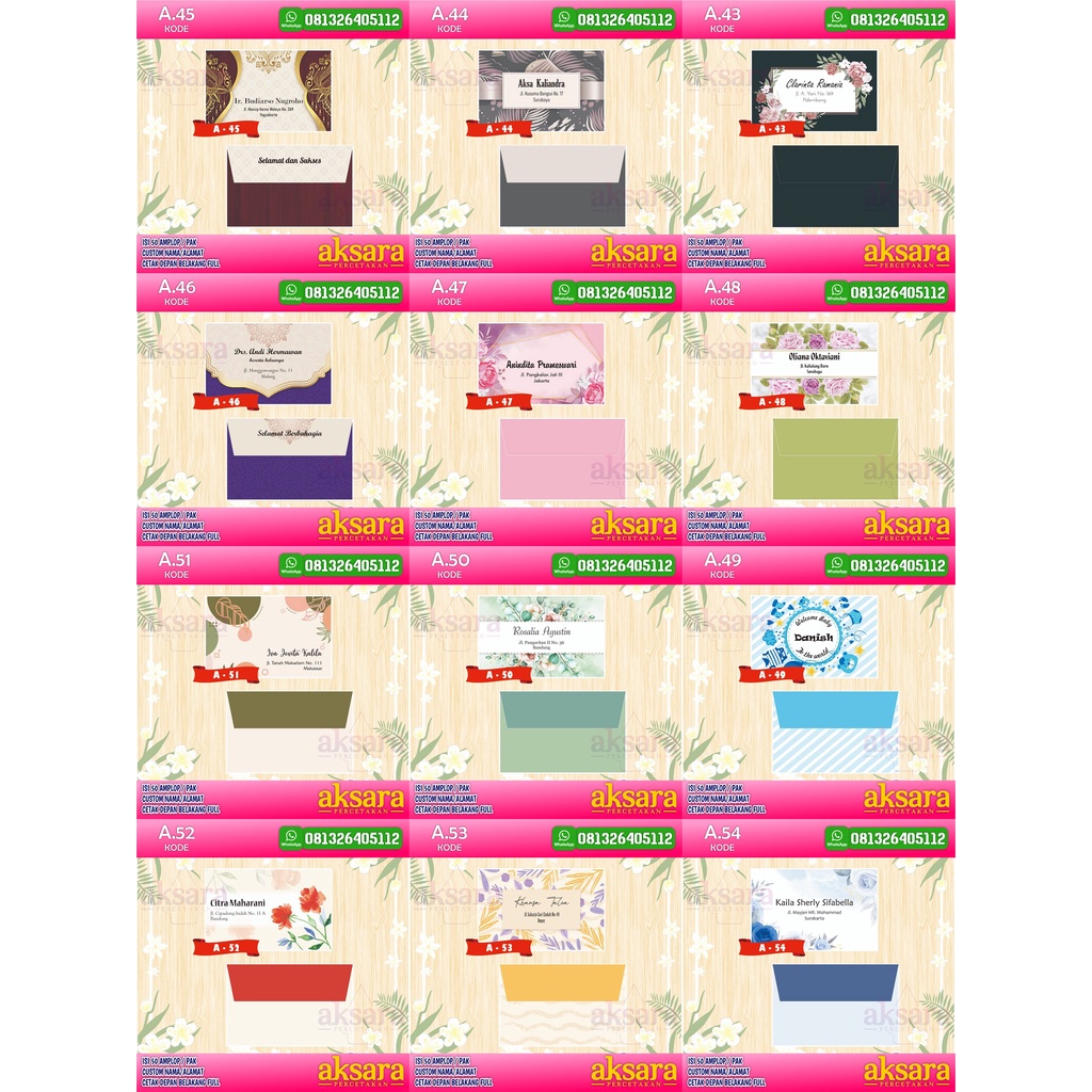 

Amplop Custom Nama