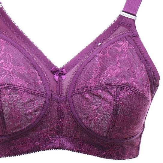 BRA BASIC BIG SIZE 34 - 44 | Scelta Underwear 023 | Murah - Ungu, 34