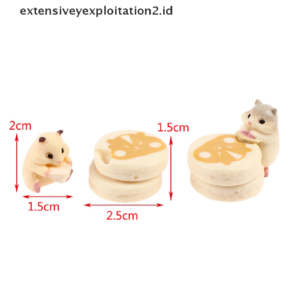 Mainan Makanan Hamburger / Hamster / Dessert Mini Untuk Dekorasi Rumah Boneka