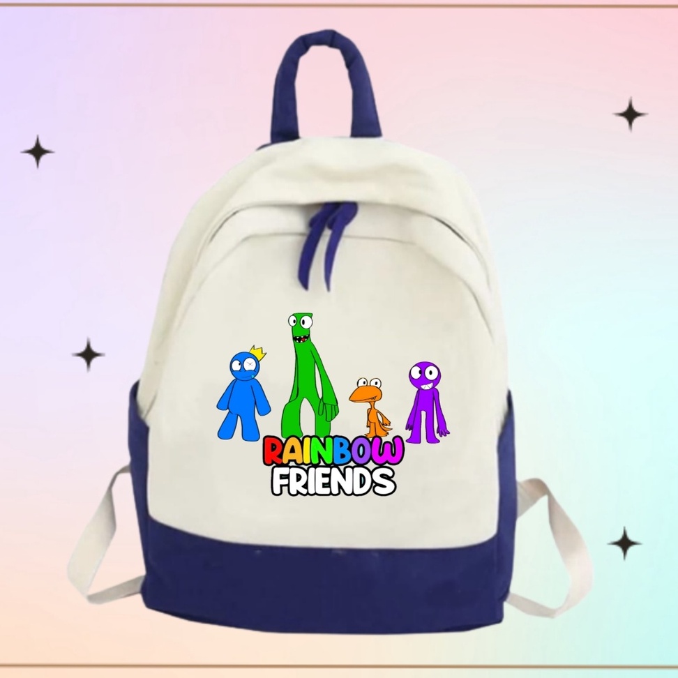 TAS ANAK SD RAINBOW FRIENDS UNISEX (Free Nama)