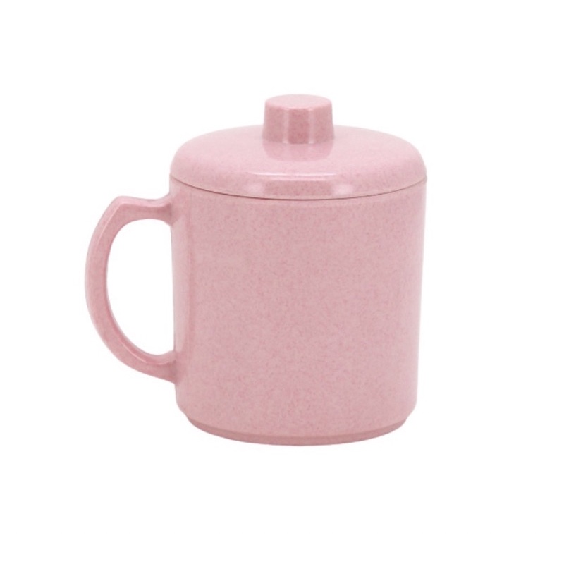 Mug Gelas Melamine  + Tutup 600 ML ONYX | Mug Gelas Warna SNI Food Grade