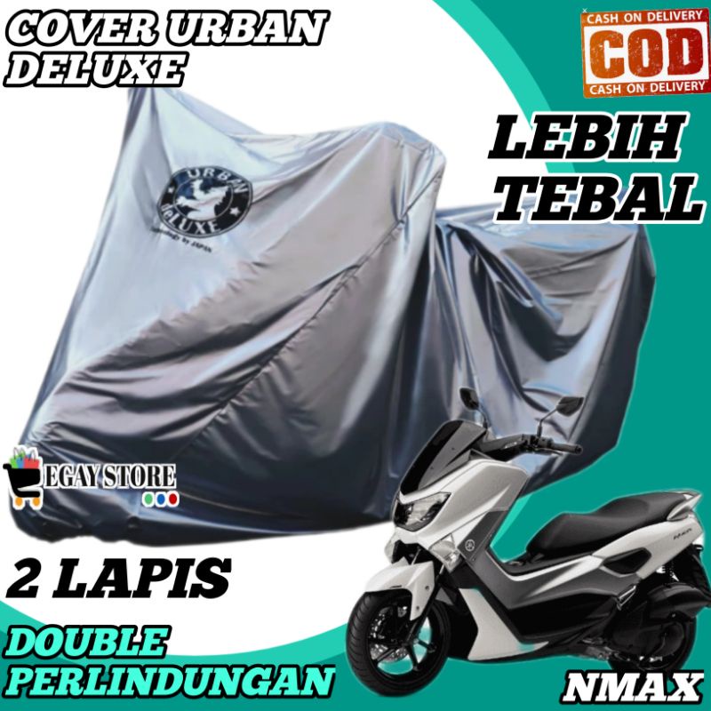 Sarung Motor Nmax Premium Urban Deluxe Anti Air Tahan Panas Matahari Cover Motor Lebih Tebal Mantel Motor Waterproof