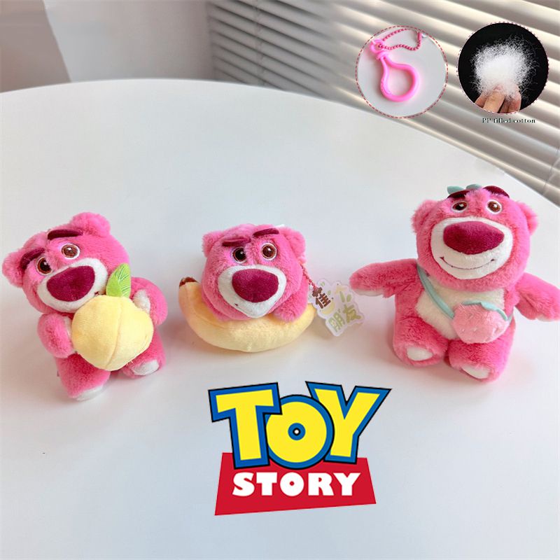 Adorable 3.9in Toy Story Manyo Plush Bear Boneka Gantungan Kunci Hadiah Anak Xmas