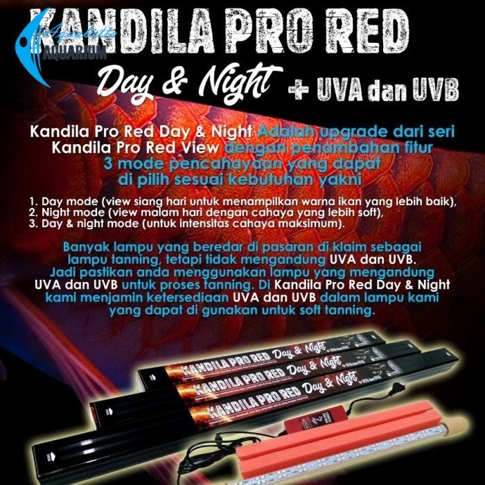 Kandila Pro Red Day And Night UVA UVB Plus 1000 100cm Series Plus 20W