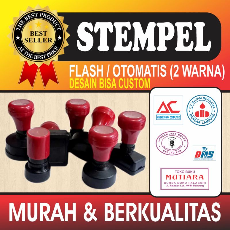 

STEMPEL OTOMATIS CUSTOM 2 WARNA