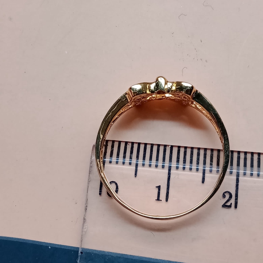 Cincin emas 17K - 1.95 gr kadar 750 - 3949