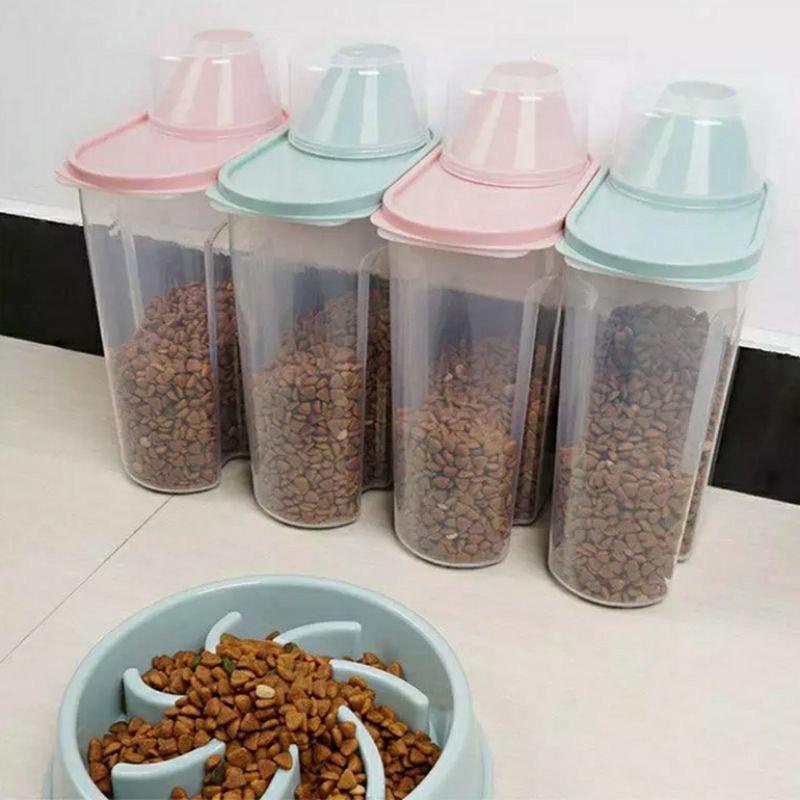 Toples Tempat Penyimpanan Makanan Kucing Anjing / Container Multifungsi