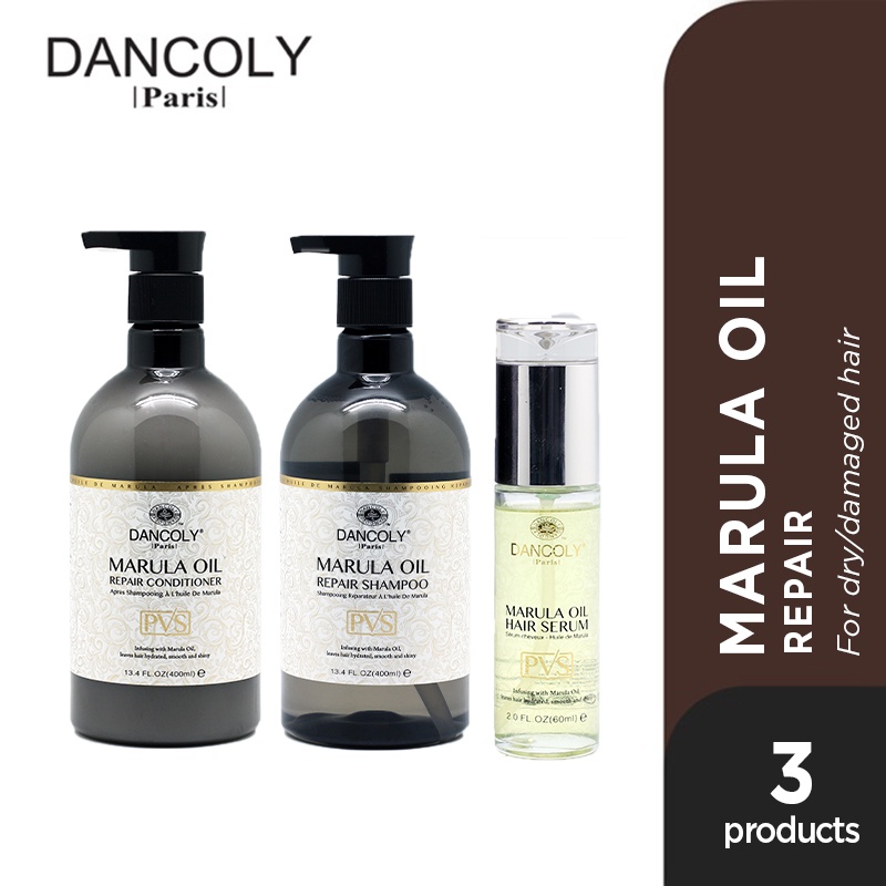 Jual Dancoly Marula Repair Shampoo 400 ml + Conditioner 400 ml + Marula