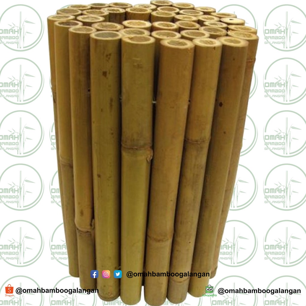 Paling Murah Potongan Bambu Jawa  Untuk Bahan Kerajinan Tangan, Potongan Bambu Panjang CUSTOM, Poton