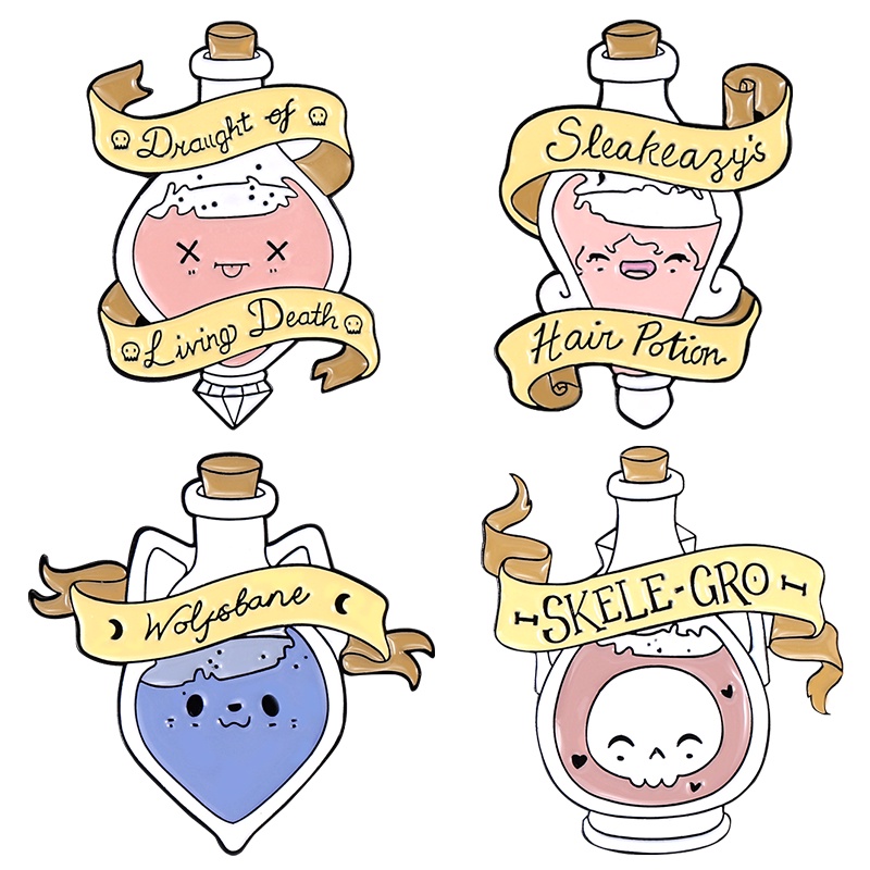 Bros Pin Desain Potion Magic 4 Gaya Untuk Aksesoris Pakaian