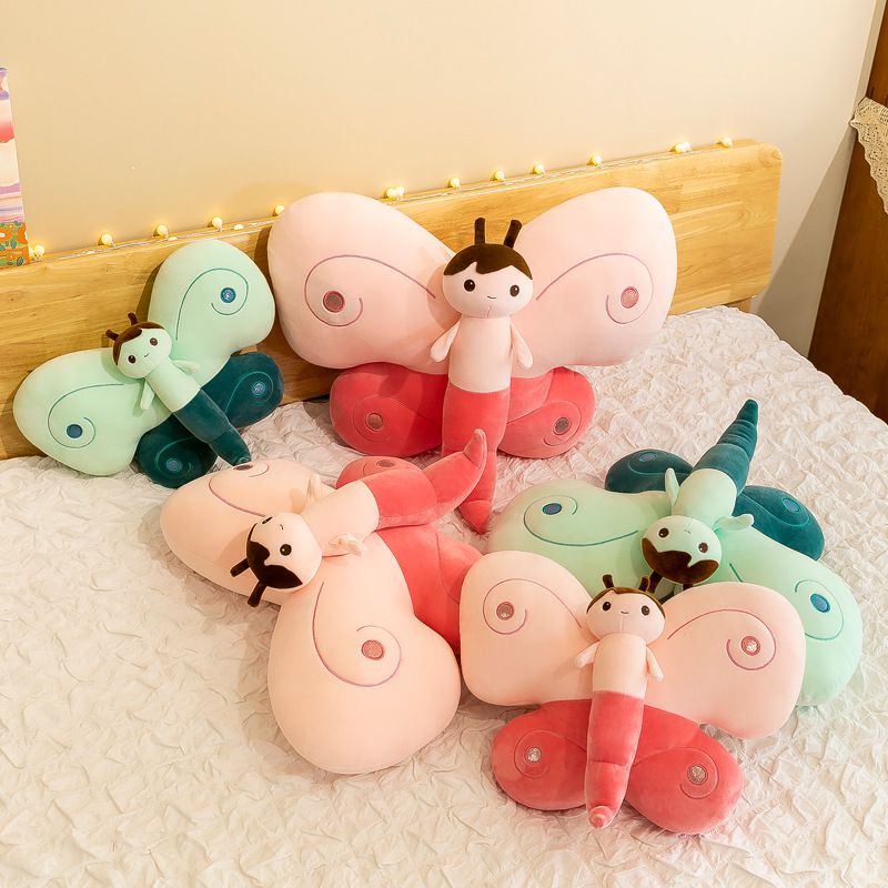 Mainan Bantal Plush Butterfly Adorable Cocok Untuk Dekorasi Rumah Dan Memberikan Hadiah!