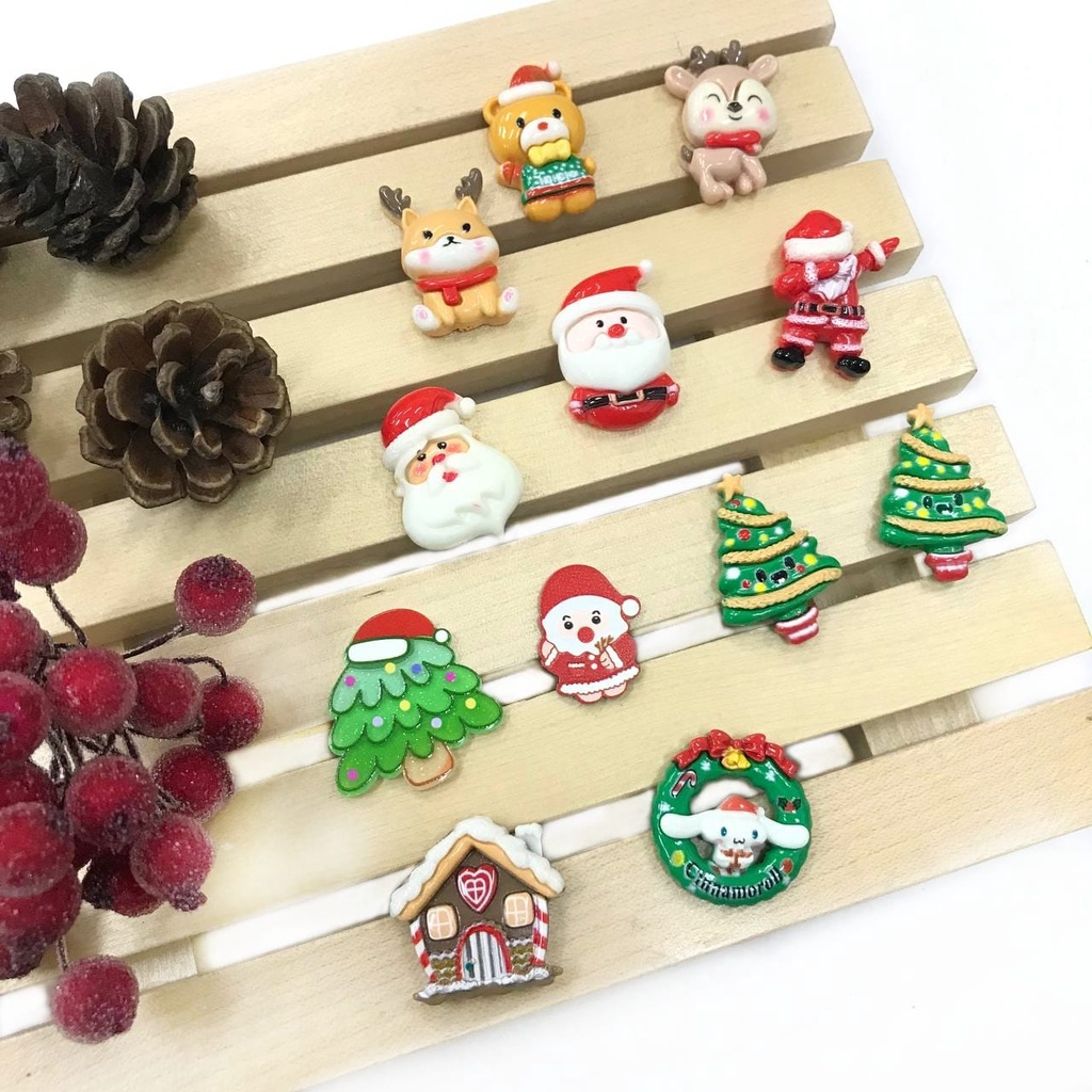 1PC - RESIN NATAL/ CLAY NATAL/ RESIN KARAKTER CHRISTMAS/ ORNAMEN NATAL