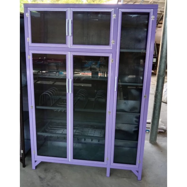 RAK PIRING ALUMINIUM TEBAL DELTA KACA - GRATIS ONGKIR se BABEL