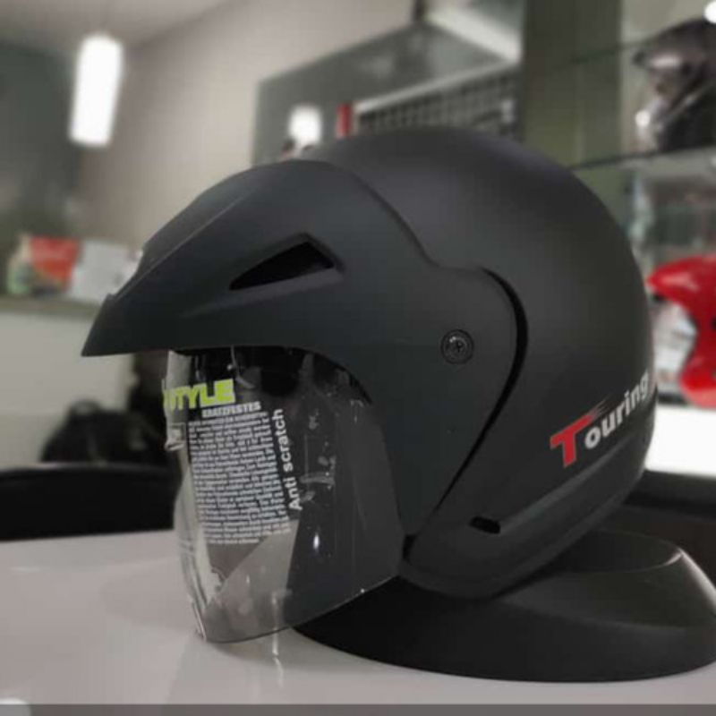 HELM BMC TOURING HITAMMETALIK/HITAMDOFF