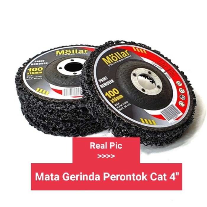 Mata Gerinda 4" Perontok Cat - Perontok Karat 4" - Amplas Perontok Cat