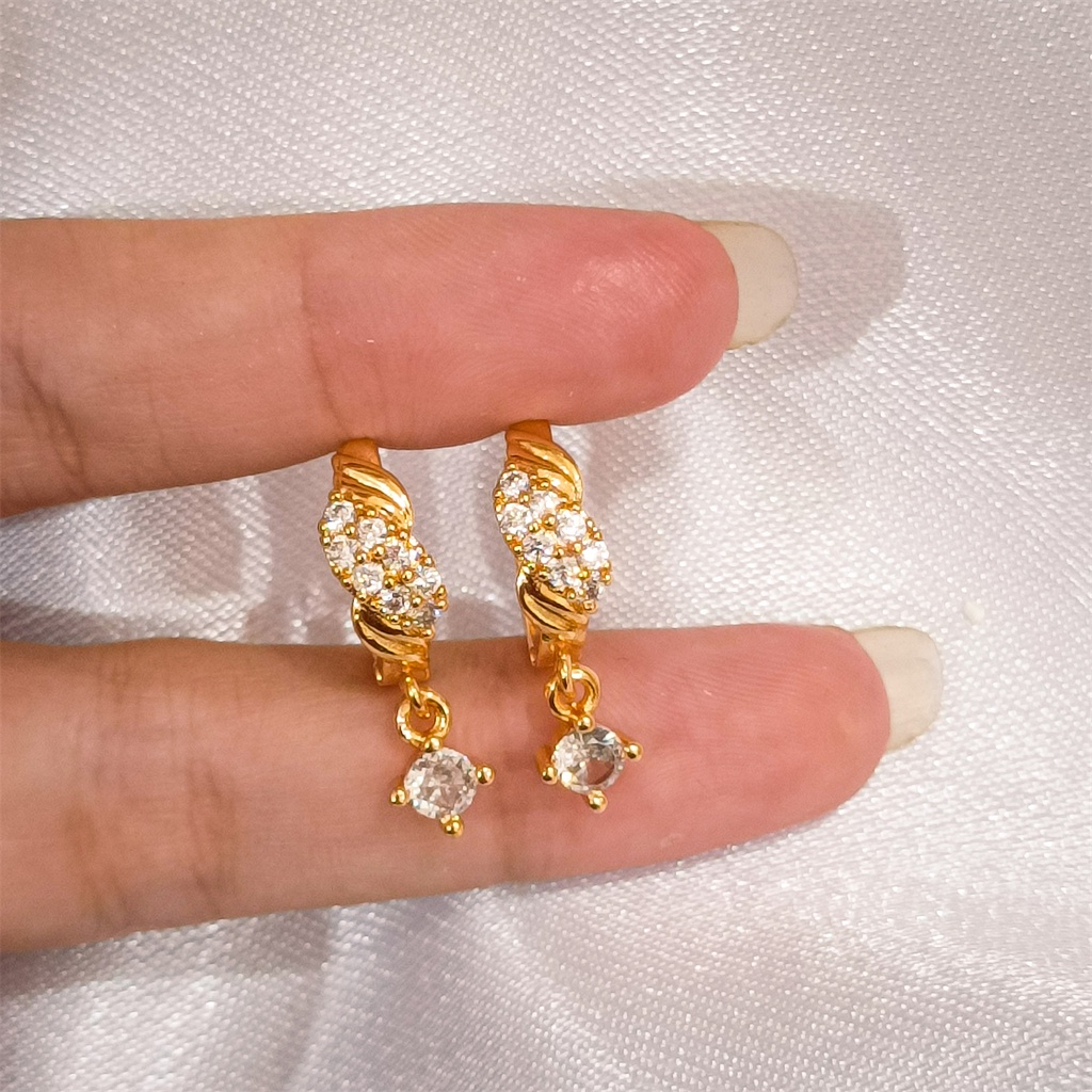 COD Anting Titanium Anti Karat Korea Tusuk Anting Korea Stainless Wanita Murah earrings