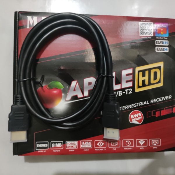 Receiver TV Set Top Box Matrix Apple DVBT2 GARUDA.Resmi garansi 1 thn - stb merah hdmi Berkualitas