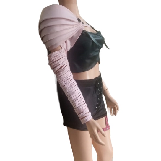 Baju Dance Wanita Kostum Venom Kpop korea pink