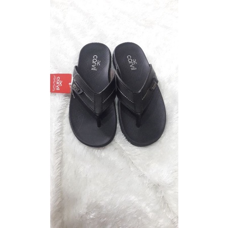 sendal jepit pria asli kulit carvil