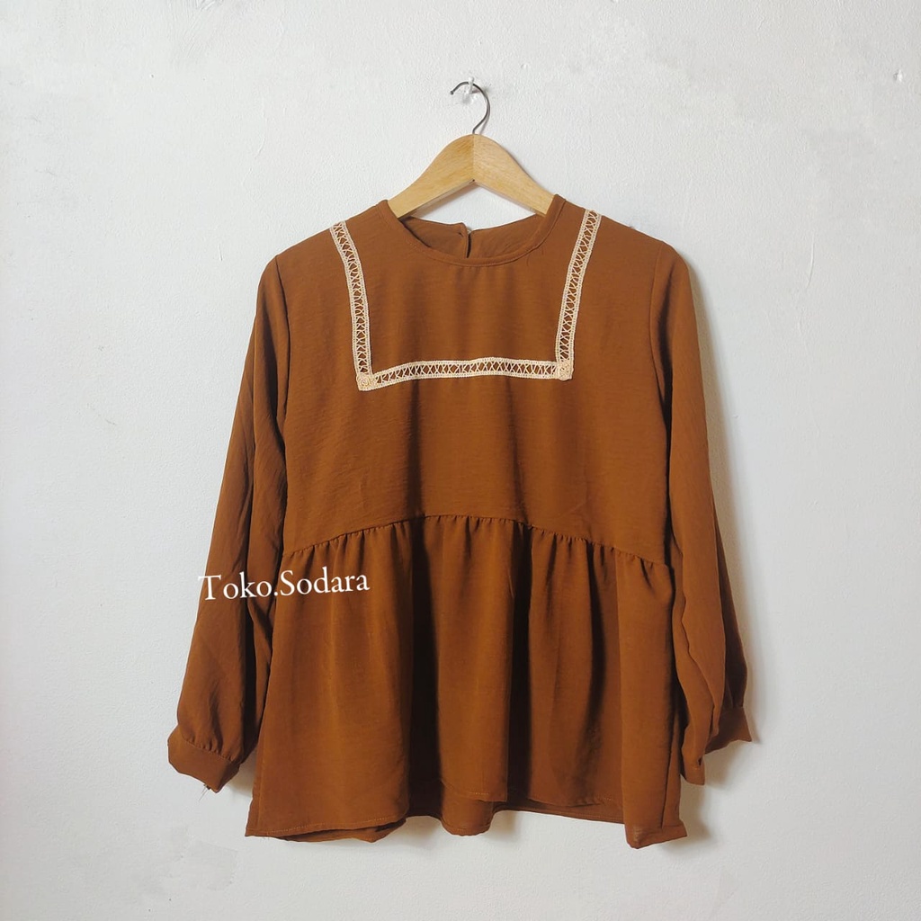 Blouse KEYLA Crincle // Blouse Wanita Terbaru // Blouse Crincle