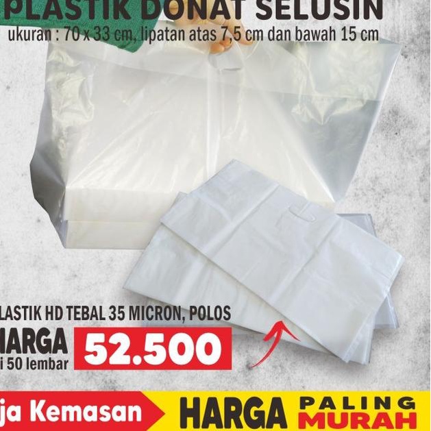 

PLASTIK POLOS BOX DONAT SELUSIN, KANTONG DONAT, KRESEK DONAT