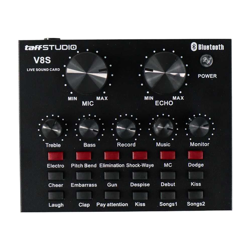 Mixer SoundCard MIXIO V8S/V8 PREMIUM Live Streaming Soundcard Adapter Phone Laptop Microphone