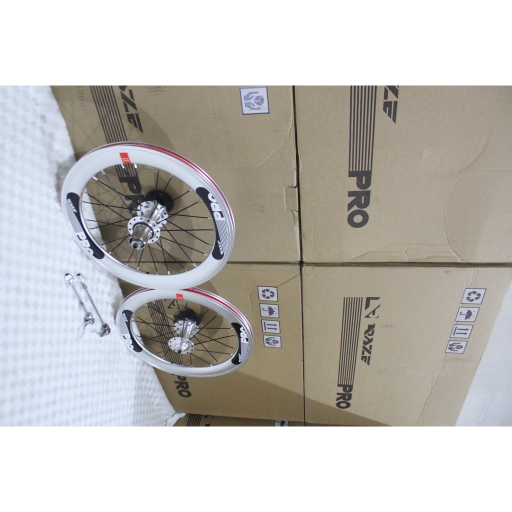 wheelset sepeda lipat raze pro 16 x 1 3/8 Discbrake 16 x 1 3 per 8 16+ Disc brake